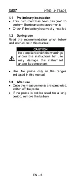 Preview for 22 page of HT 53 User Manual