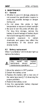 Предварительный просмотр 27 страницы HT 53 User Manual