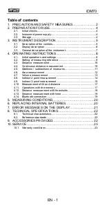 Предварительный просмотр 2 страницы HT iDM70 User Manual