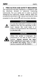 Предварительный просмотр 3 страницы HT iDM70 User Manual