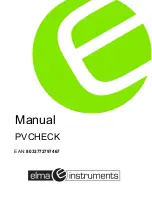 Preview for 1 page of HT PVCHECK Manual