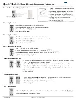 Preview for 1 page of HT Simple Touch Programming Instruction