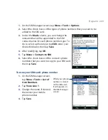 Предварительный просмотр 269 страницы HTC 99HHF042-00 - Touch Cruise Msftwinmobile User Manual