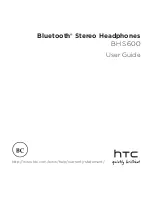 Предварительный просмотр 1 страницы HTC Bluetooth Stereo Headphones User Manual