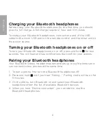 Предварительный просмотр 6 страницы HTC Bluetooth Stereo Headphones User Manual