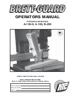 Preview for 1 page of HTC Brett-Guard A-100-9 Operator'S Manual