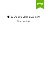 Предварительный просмотр 1 страницы HTC Desire 210 User Manual