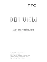 Preview for 1 page of HTC DotView Get Started Manual