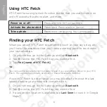 Preview for 6 page of HTC Fetch User Manual