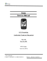 Предварительный просмотр 1 страницы HTC Gene Service Manual