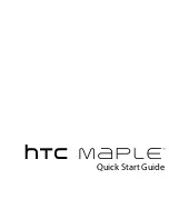 HTC HTC Maple Quick Start Manual предпросмотр