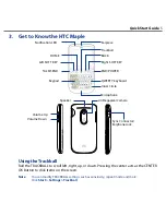 Предварительный просмотр 5 страницы HTC HTC Maple Quick Start Manual