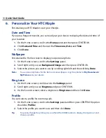 Предварительный просмотр 10 страницы HTC HTC Maple Quick Start Manual