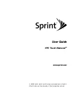 Предварительный просмотр 1 страницы HTC HTC Touch Diamond User Manual