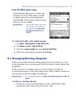 Preview for 137 page of HTC HTC Touch Dual User Manual