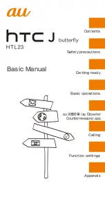 HTC J BATTERFLY HTL23 Basic Manual preview