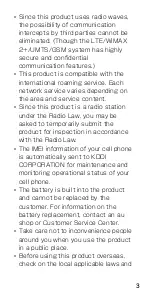 Предварительный просмотр 5 страницы HTC J BATTERFLY HTL23 Basic Manual