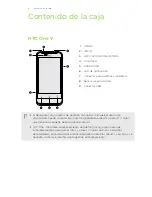 Предварительный просмотр 8 страницы HTC ONE V (Spanish) Manual De Usuario