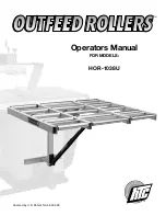 Предварительный просмотр 1 страницы HTC Outfeed Rollers HOR-1038U Operator'S Manual