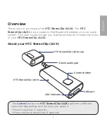 Preview for 2 page of HTC StereoClip CAR A100 User Manual