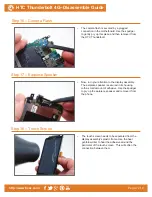 Предварительный просмотр 7 страницы HTC Thunderbolt 4G Disassemble Manual