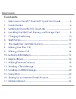 Preview for 4 page of HTC TOUCH HD Quick Start Manual