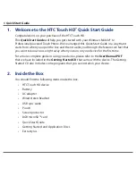 Preview for 6 page of HTC TOUCH HD Quick Start Manual