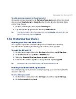 Предварительный просмотр 229 страницы HTC Touch Pro RHOD100 User Manual