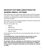 Preview for 71 page of HTC Windows Mobile 6 Software Warranty Statement