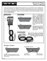 Предварительный просмотр 1 страницы HTD BT-Player1 Owner'S Manual