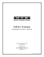 HTD GW-SL1 Installation & User Manual предпросмотр