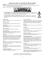 Предварительный просмотр 2 страницы HTD HD-IWS10 Owner'S Manual