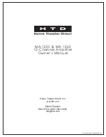 HTD MA-1235 Owner'S Manual предпросмотр