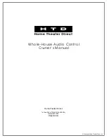 Предварительный просмотр 1 страницы HTD MC-86 Owner'S Manual