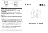 Предварительный просмотр 2 страницы Htek UC926U Quick Reference