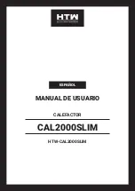 Предварительный просмотр 3 страницы HTM CAL2000SLIM Owner'S Manual