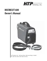 Предварительный просмотр 1 страницы HTP MICROCUT 600 Owner'S Manual