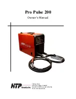 HTP Pro Pulse 200 Owner'S Manual предпросмотр