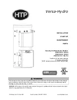 Предварительный просмотр 1 страницы HTP Versa Hydro PHE130-119 Installation Start-Up Maintenance Parts