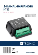 HTRONIC HT3E Manual preview