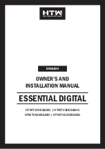 Preview for 13 page of HTW ESSENTIAL DIGITAL HTWTV100ESSDIG Owners And Installation Manual