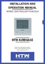 Preview for 1 page of HTW HTW-KJR86A1E Installation And Operation Manual