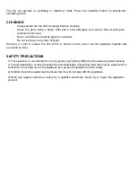 Preview for 9 page of HTW HTW-TAF1235GN Owner'S Manual