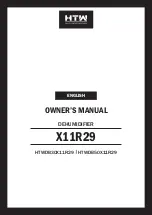 Preview for 31 page of HTW HTWDB30X11R29 Owner'S Manual