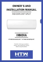 HTW INNOVA HTWS026INNR32-INT Owners And Installation Manual предпросмотр