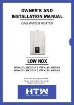 Предварительный просмотр 33 страницы HTW LOW NOX HTW-CLE-12NOXGLP Owners And Installation Manual