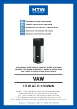 HTW VAW 100L Owners And Installation Manual preview