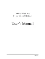 Huahuan Electronics H0FL-ETHMUX V16 User Manual preview