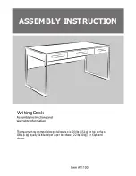 Preview for 1 page of Huali Furniture EPICA Assembly Instructions Manual