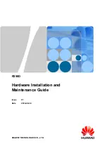 Предварительный просмотр 1 страницы Huawei 50082920 Hardware Installation And Maintenance Manual